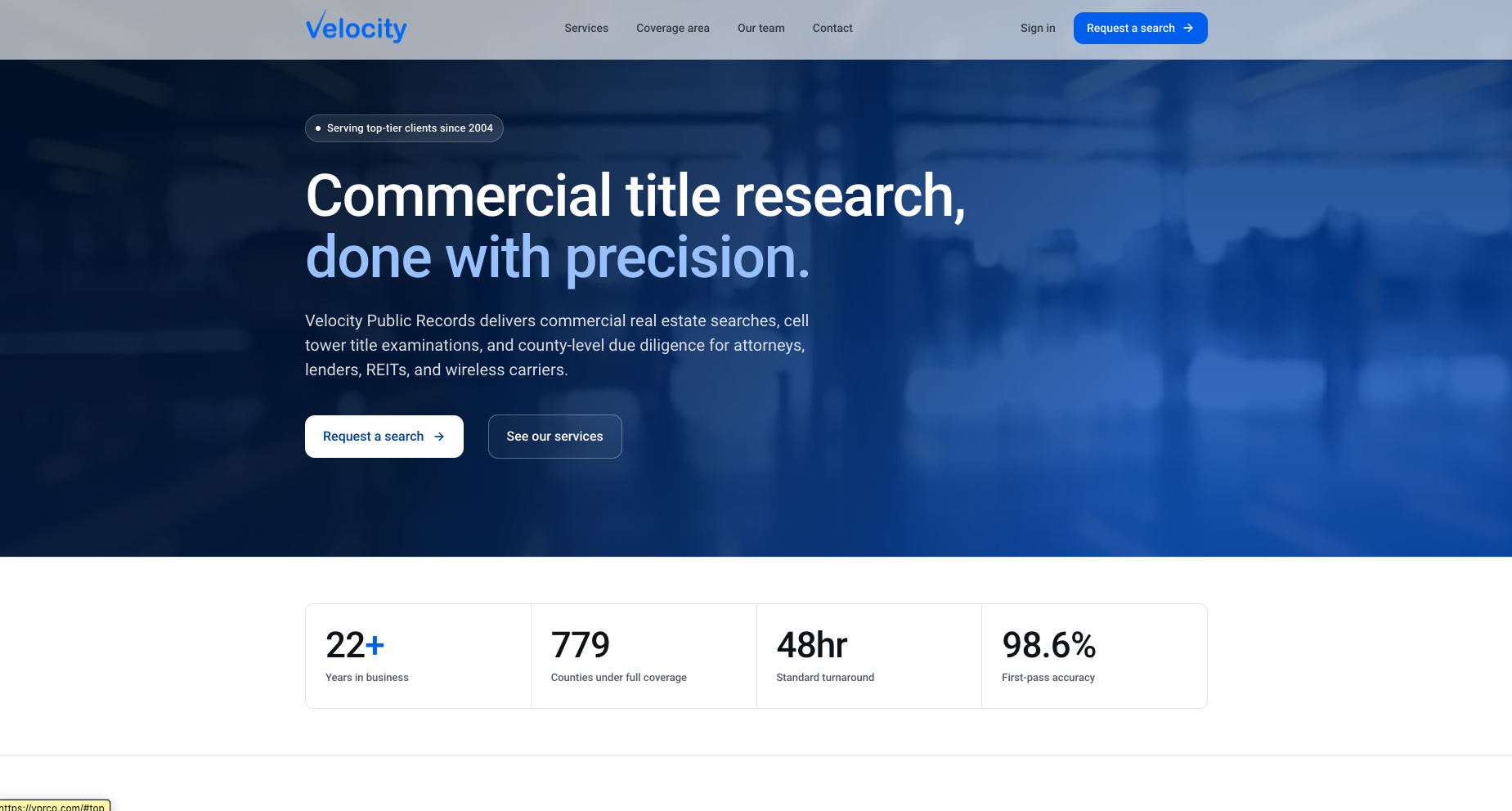 Velocity Public Records